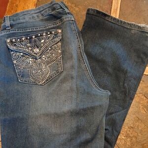 Embellished Blue Jeans